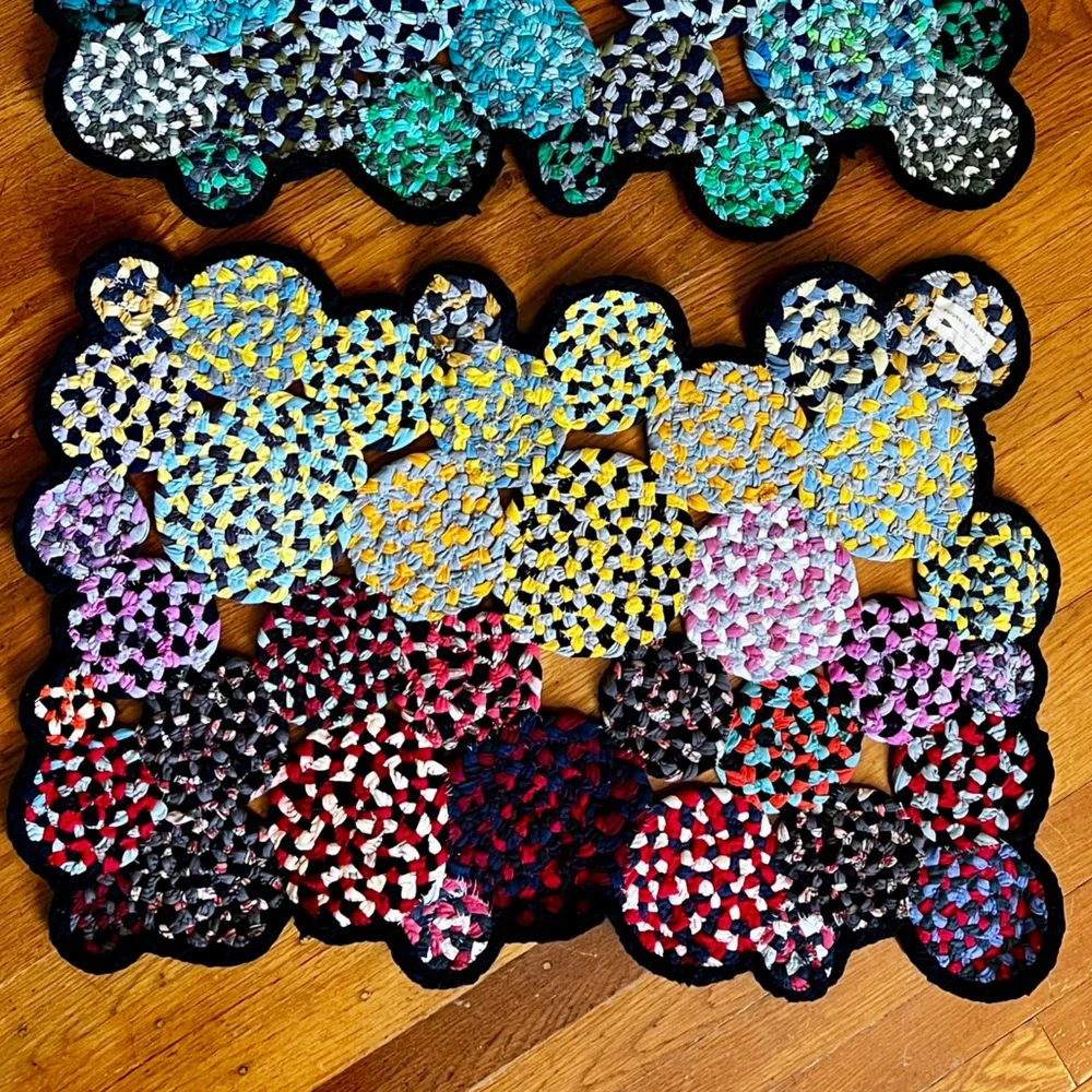 Handbraided Rug Doormat - RedYellow